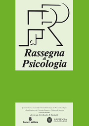 Cover of the journal Rassegna di Psicologia - 1125-5196