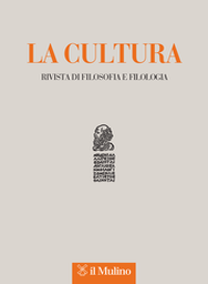 Copertina del fascicolo 1/2024 from journal La Cultura